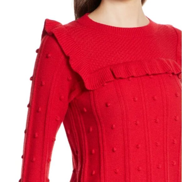KATE SPADE NEW YORK ruffle yoke sweater Size Small - Picture 4 of 15